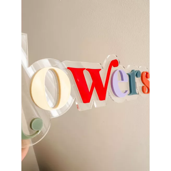 Mot ou Prénom personnalisé en plexi