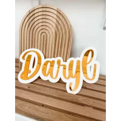 Mot ou Prénom personnalisé en plexi Mot ou Prénom personnalisé en plexi