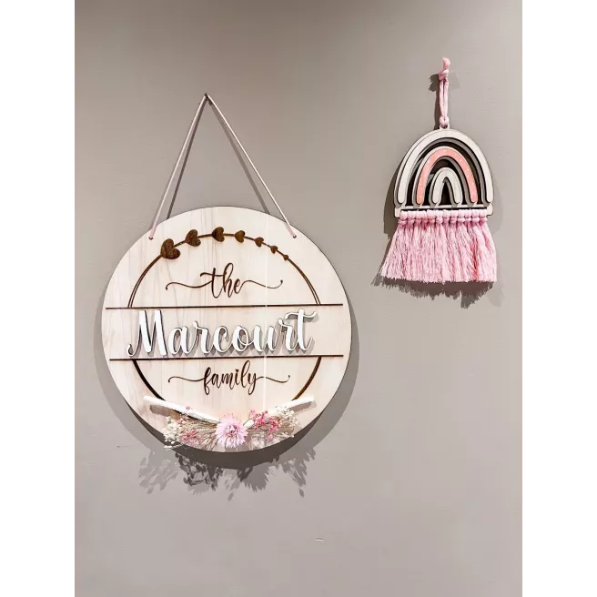 ARC-EN-CIEL EN BOIS ET MACRAME ARC-EN-CIEL EN BOIS ET MACRAME