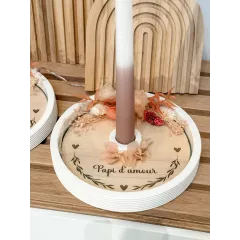 Bougeoir fleuri Bougeoir fleuri