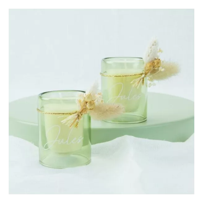 Mini bougie en verre