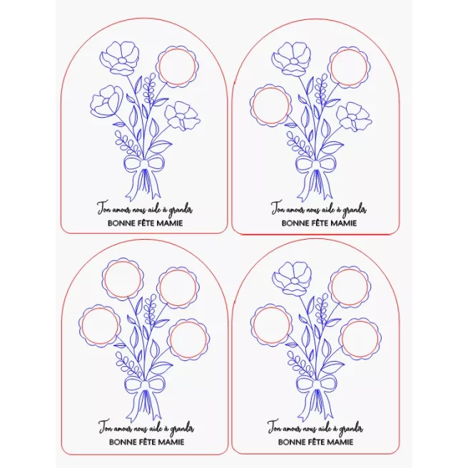 Pancarte Bouquet de fleurs Pancarte Bouquet de fleurs