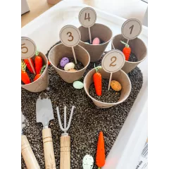 Kit Sensoriel Carottes - Apprentissage de 1 à 5