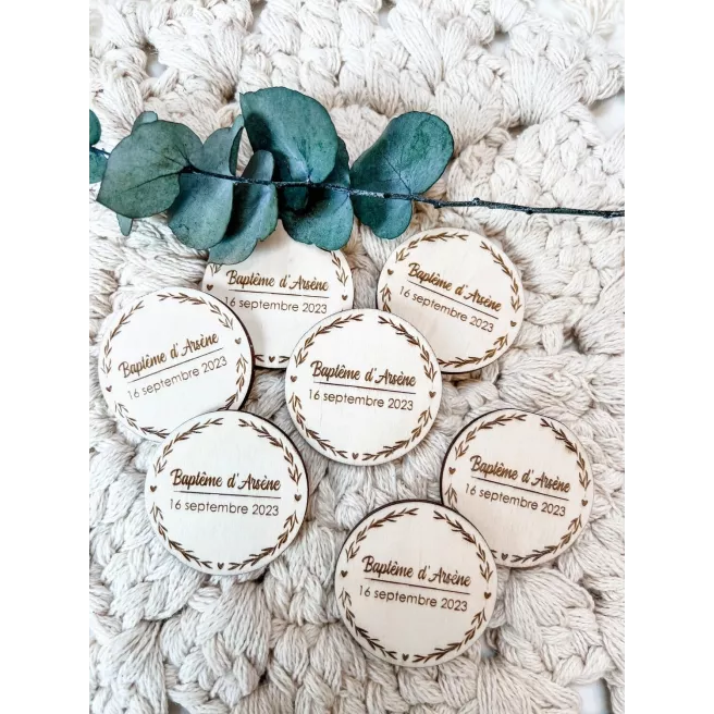 Aimant en bois personnalisé Aimant en bois personnalisé