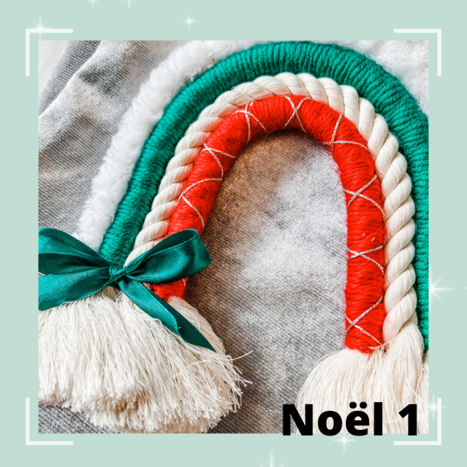 Arc-en-ciel Macramé de Noël