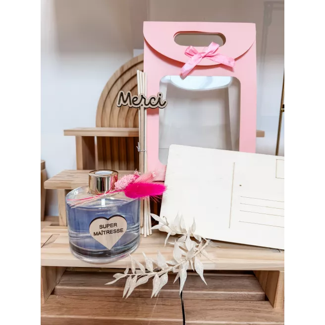 Grand diffuseur + carte postale MERCI