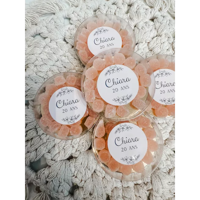 Boite ronde à  bonbons