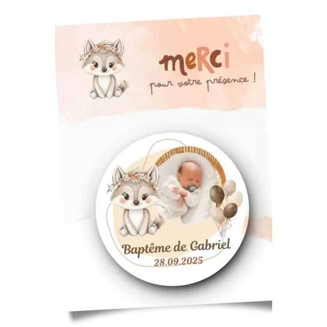 Magnet personnalisé 55mm - 6 pces MINIMUM