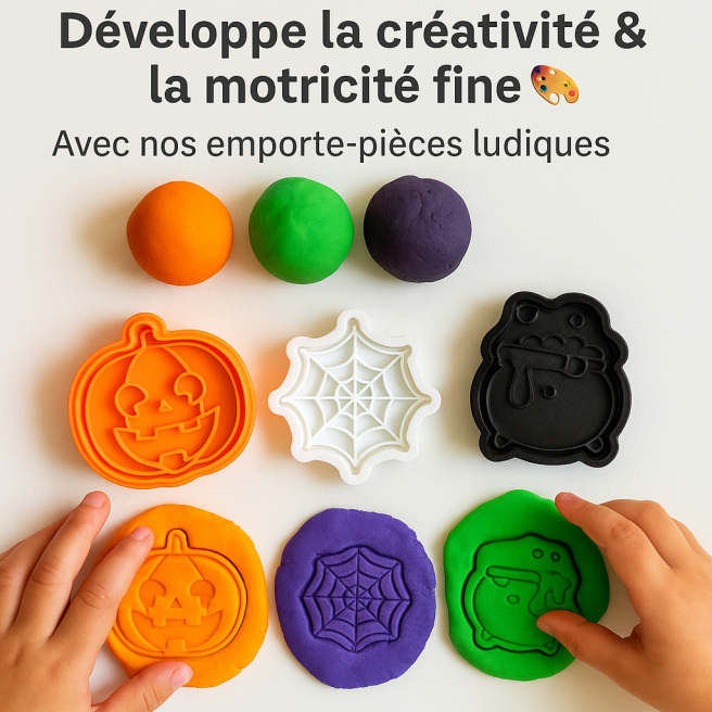 Lot de 4 emporte-pièces HALLOWEEN Lot de 4 emporte-pièces HALLOWEEN
