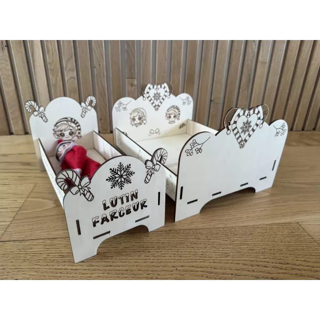 Lit double pour Elf de Noel