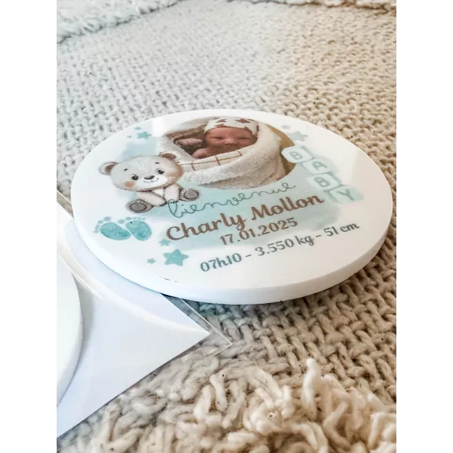 Magnet personnalisé 55mm - 6 pces MINIMUM