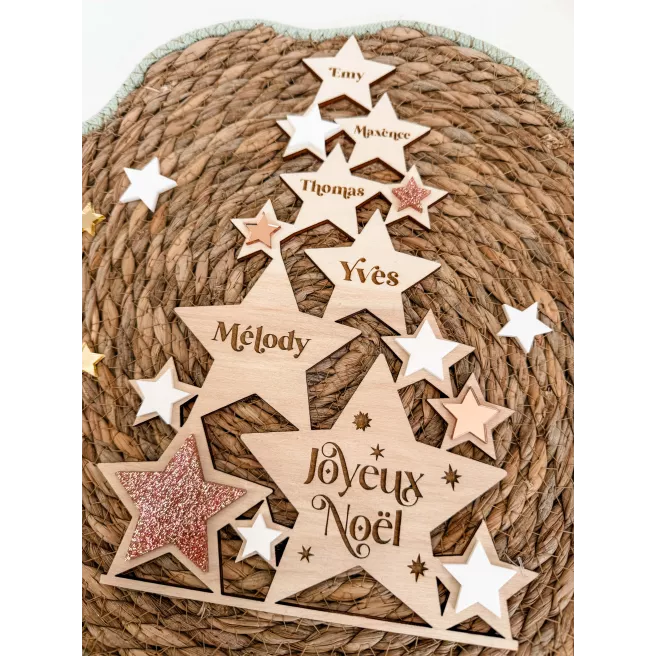 Sapin de Noël "Famille Prénoms"