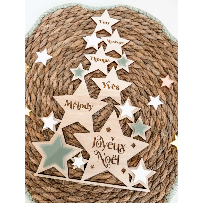 Sapin de Noël "Famille Prénoms"
