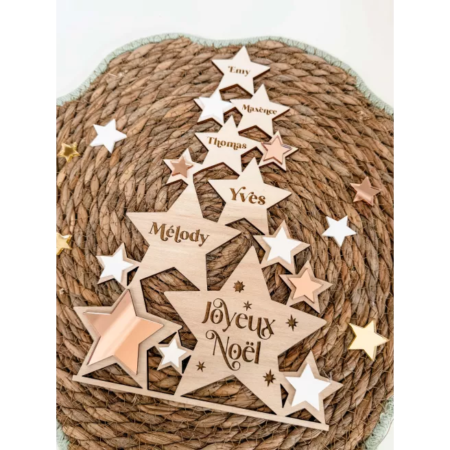 Sapin de Noël "Famille Prénoms"