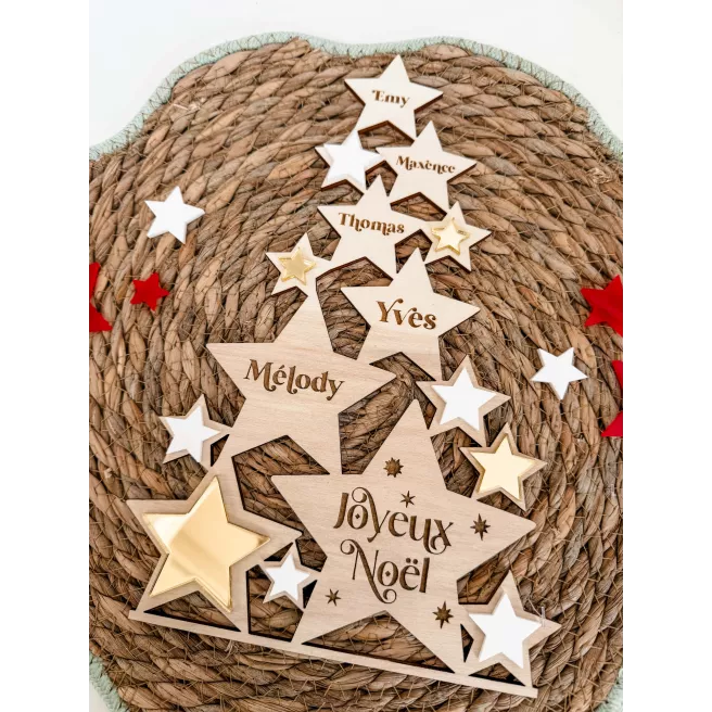 Sapin de Noël "Famille Prénoms"