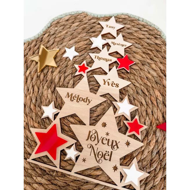 Sapin de Noël "Famille Prénoms"