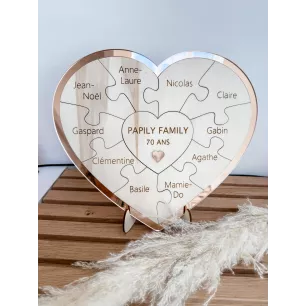 Coeur Puzzle de Famille