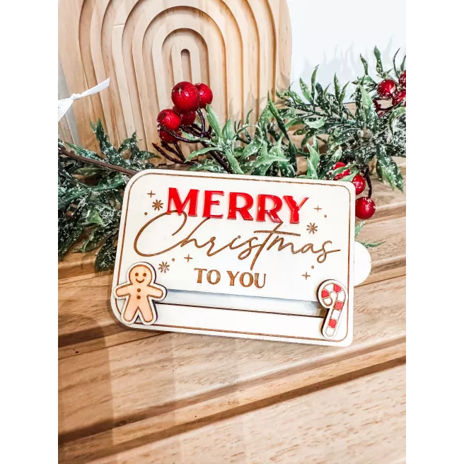 Etui pour carte cadeau de Noël