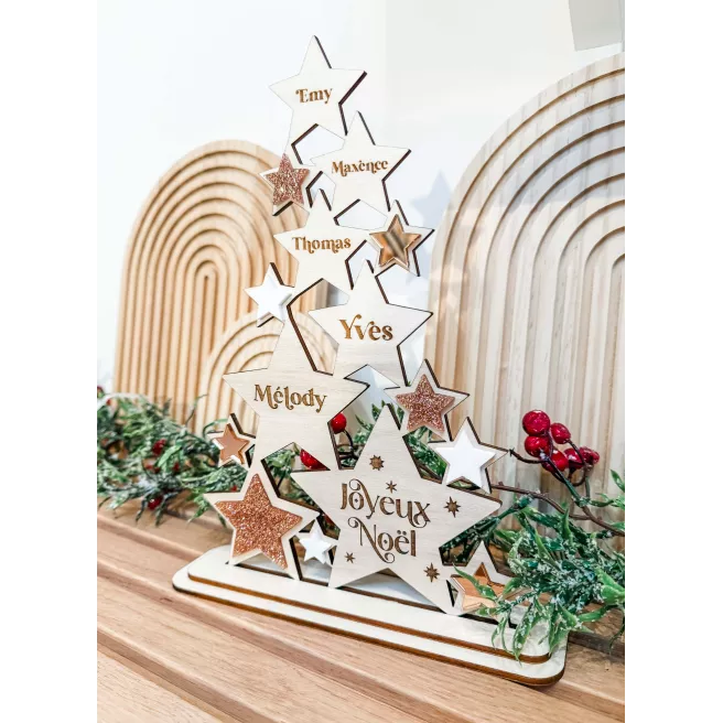 Sapin de Noël "Famille Prénoms"