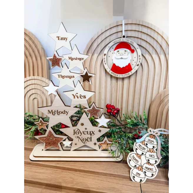 Sapin de Noël "Famille Prénoms"