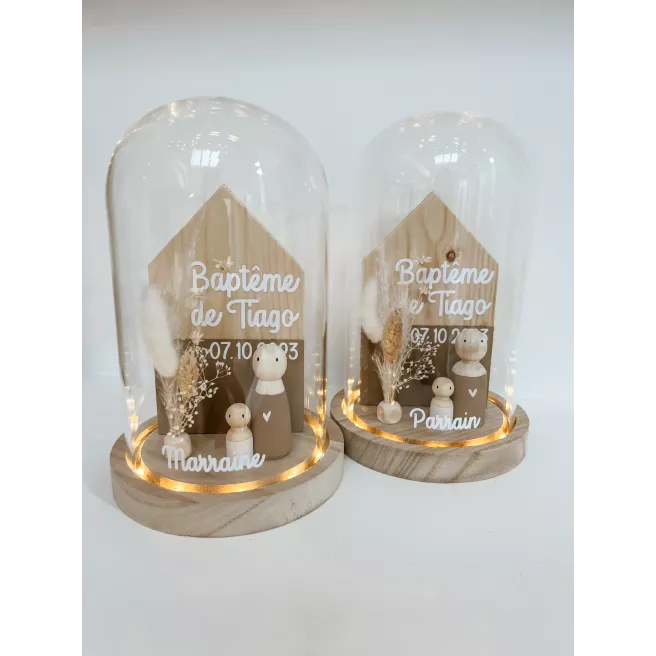 Cloche PARRAIN / MARRAINE grand modèle