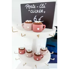 Porte clé Clicker Destress Chocolat Chaud