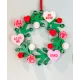 Couronne Saint Valentin - lot de 3 coeurs messages