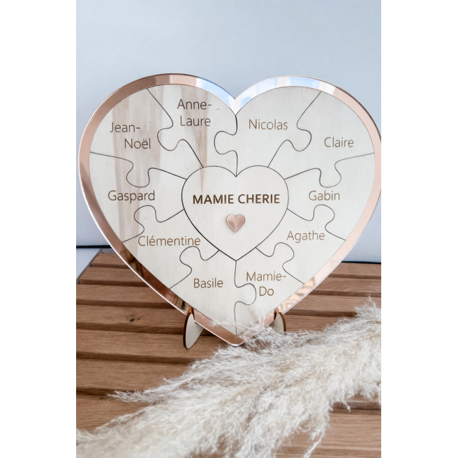 Coeur Puzzle de Famille