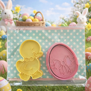 Lot de 2 emporte-pièces Pâques - Poussin