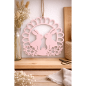Couronne de Pâques - duo de lapins