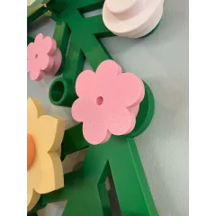 Couronne de Pâques- Petite fleur rose