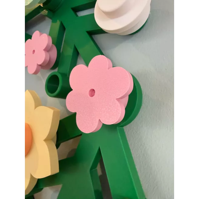 Couronne de Pâques- Petite fleur rose