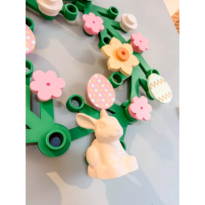 Couronne de Pâques- Lapin blanc