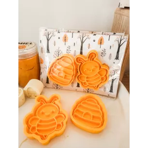 Lot de 2 emporte-pièces Abeille