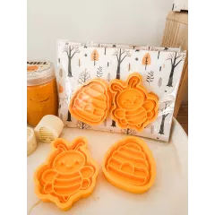 Lot de 2 emporte-pièces Abeille