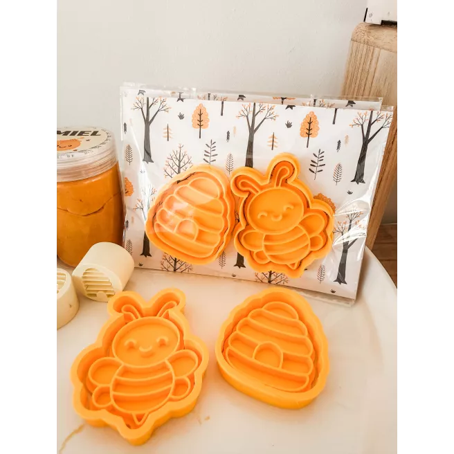 Lot de 2 emporte-pièces Abeille