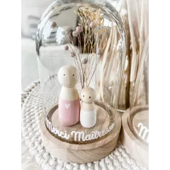 Cloche  MERCI MAITRESSE / NOUNOU Cloche  MERCI MAITRESSE / NOUNOU