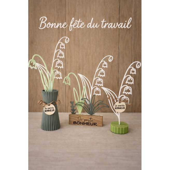 Vase de Muguet Porte Bonheur