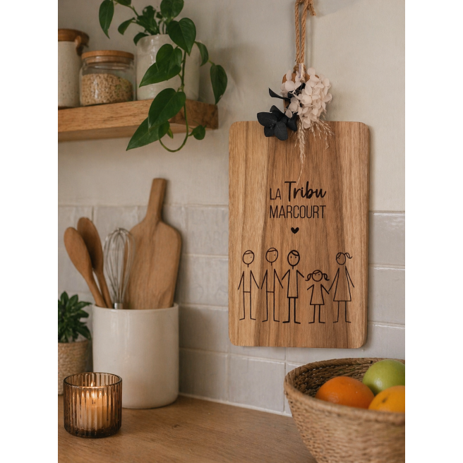 Planche a découper Famille