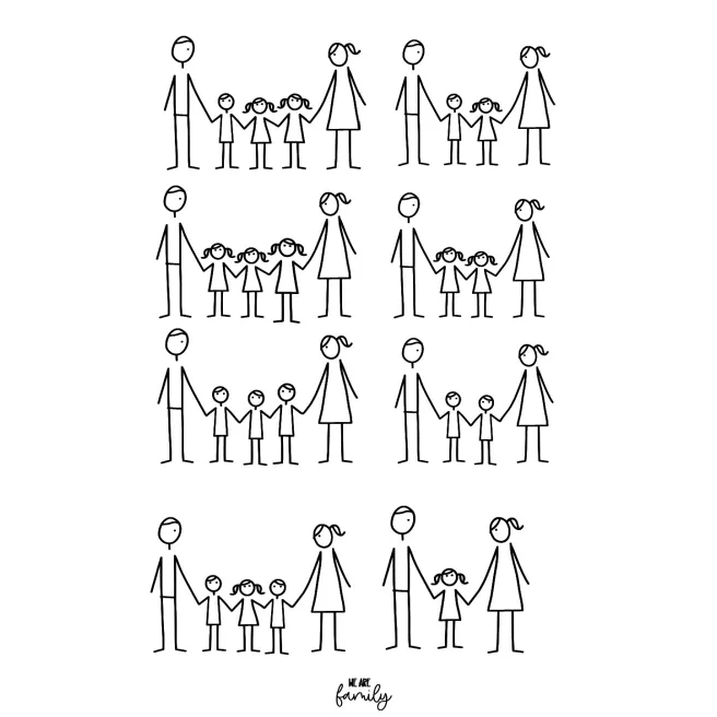 Planche a découper Famille