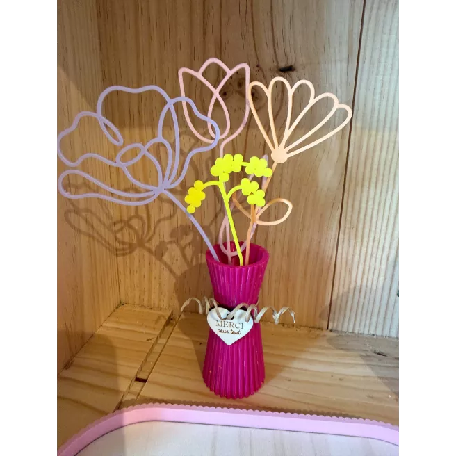 Mini vase fleuri