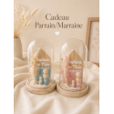 Cloche Cadeau PARRAIN / MARRAINE grand modèle