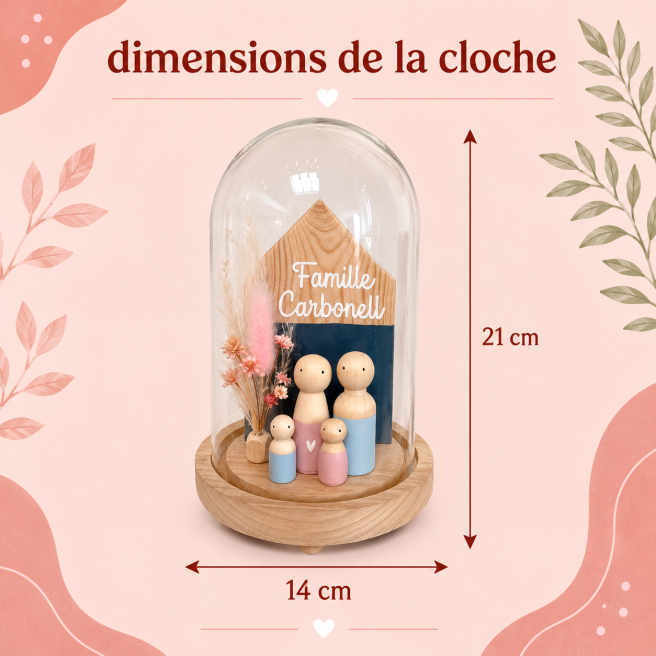 Cloche FAMILY dolls 20 cm