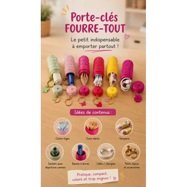 Porte clé fourre tout 