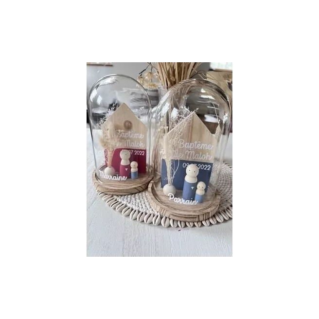 Cloche PARRAIN / MARRAINE grand modèle Cloche PARRAIN / MARRAINE grand modèle