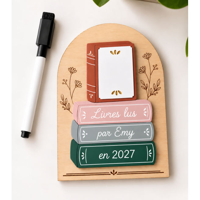 Compteur de livre + feutre alcool