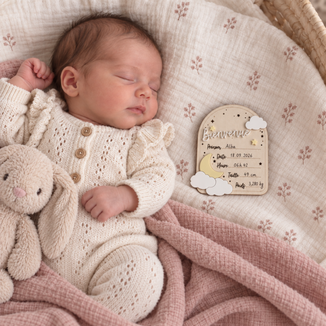 Mini Pancarte Bienvenue Bébé