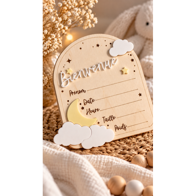 Mini Pancarte Bienvenue Bébé
