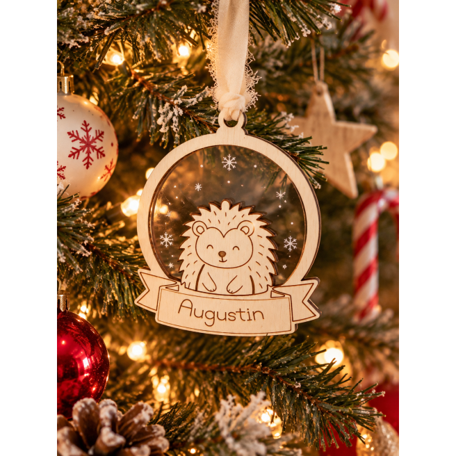 Ornement de Noël Boule à neige + Animaux