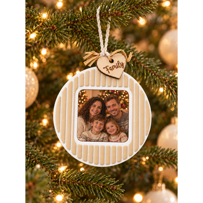 Boule de noel + magnet photo